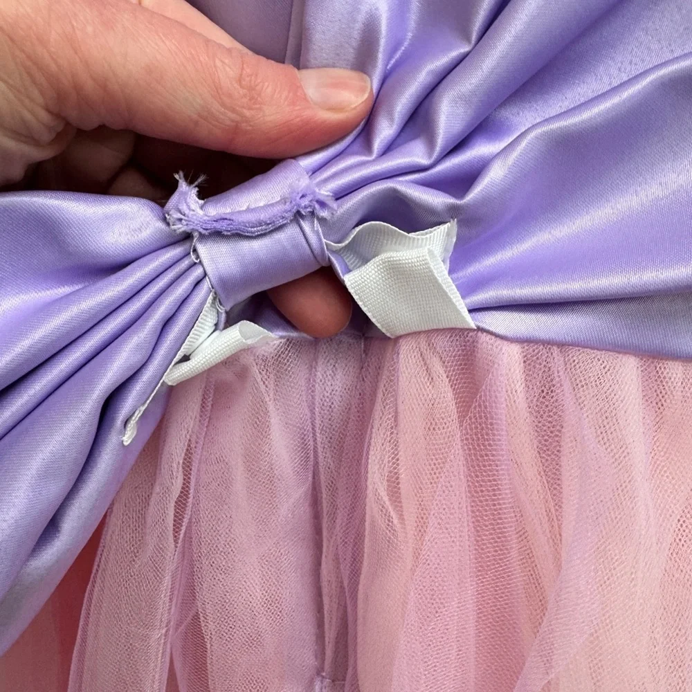 NWOT CUSTOM MADE GIrls Size Rapunzel Inspired 6 Kids Costume Pretend Play Dress